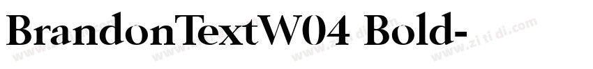 BrandonTextW04 Bold字体转换